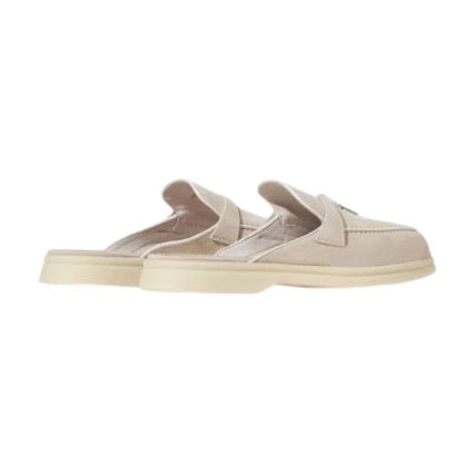 Loro Piana Charms Walk Babouche Loafer Suede Mule