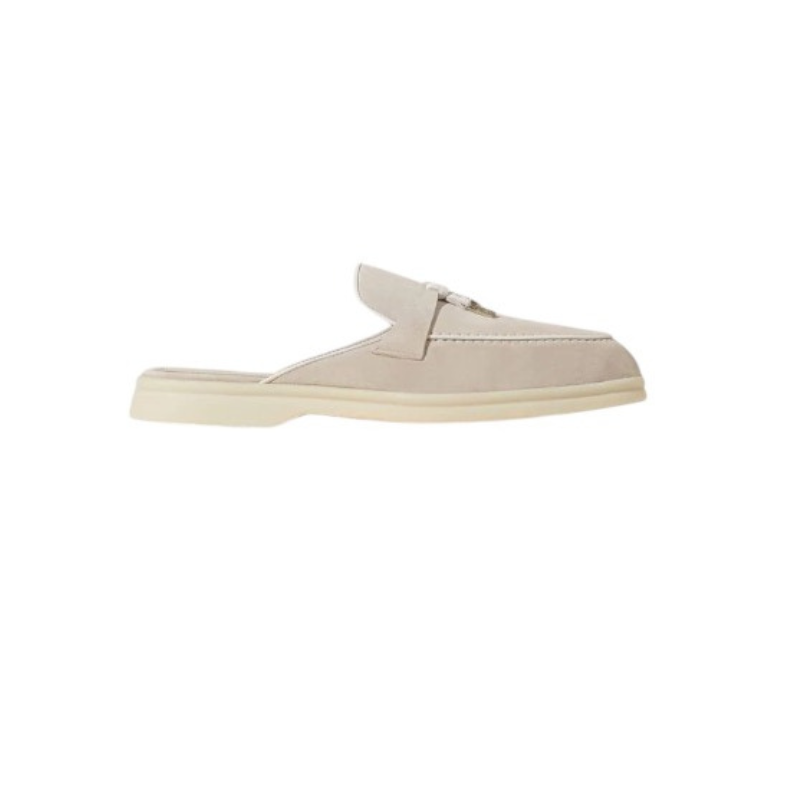 Loro Piana Charms Walk Babouche Loafer Suede Mule