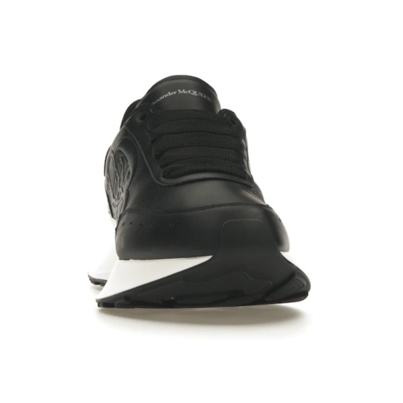 Alexander Mcqueen Oversized Graffiti Sprint Runner – Black White