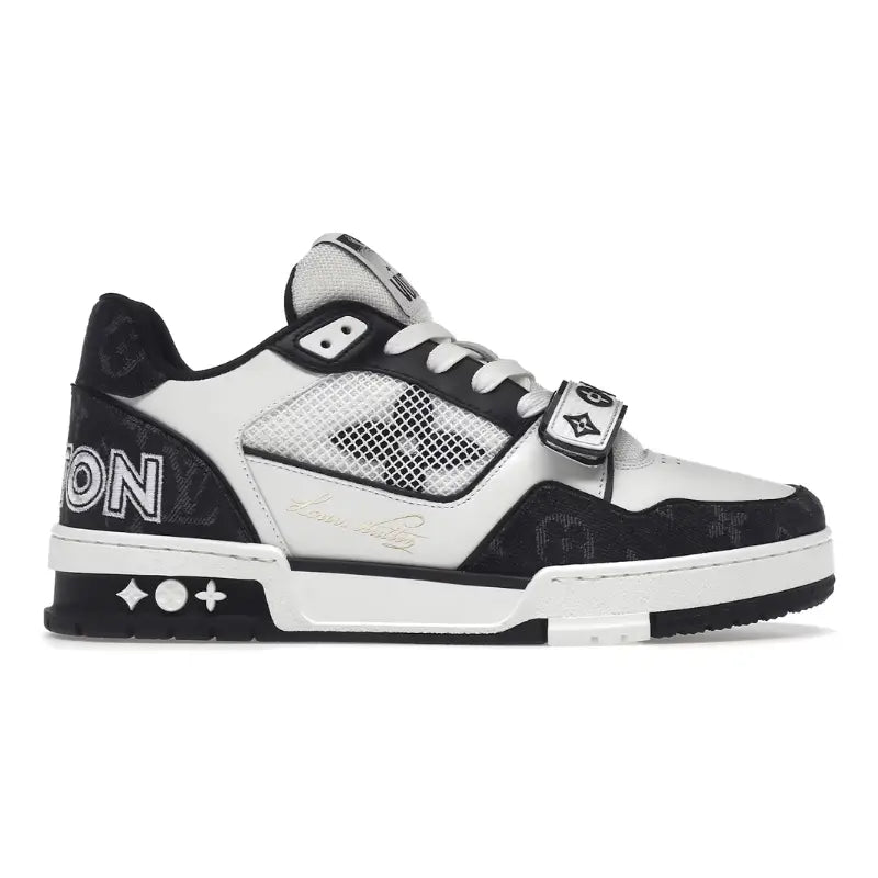 LOUIS VUITTON LV Trainer 'Black White Denim Strap'