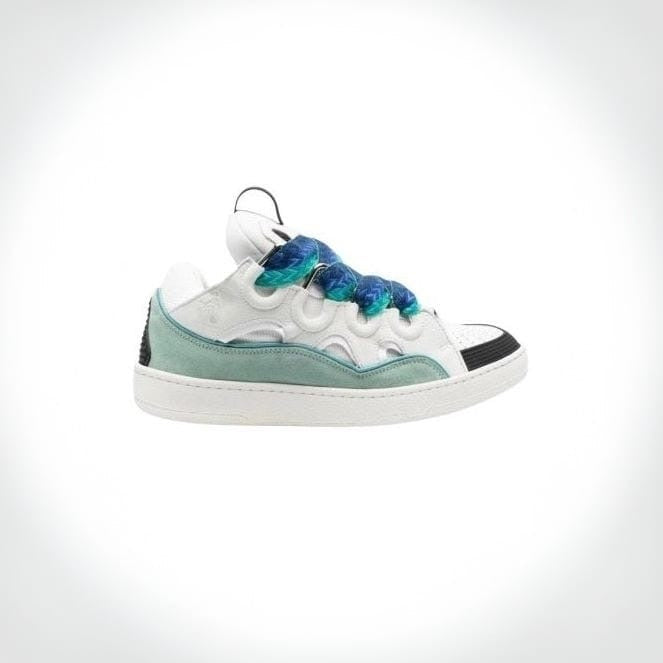 Lanvin Leather Curb – White Blue