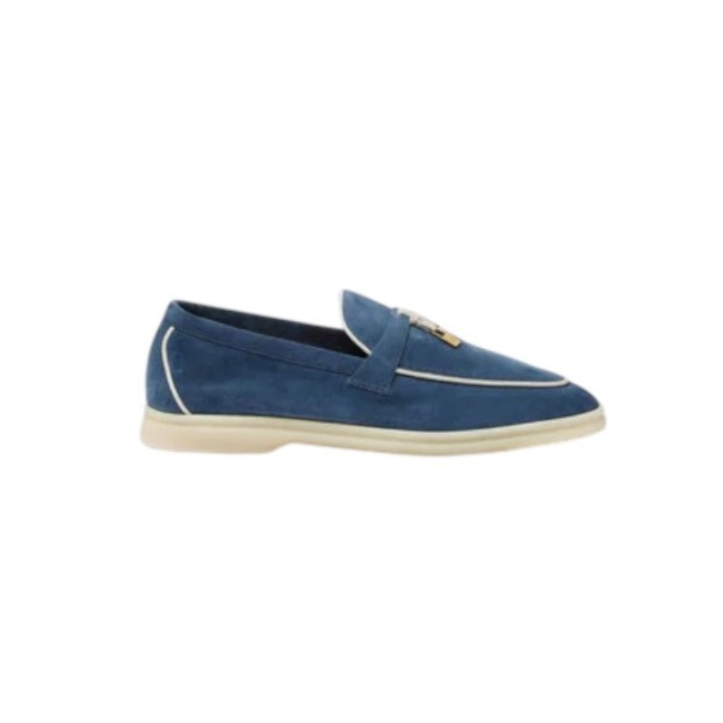 Loropiana Charms Walk Loafer Suede Ocean Heart