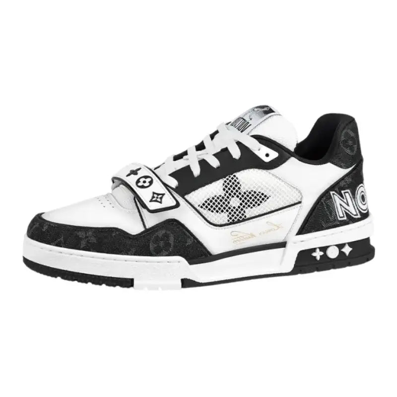 LOUIS VUITTON LV Trainer 'Black White Denim Strap'