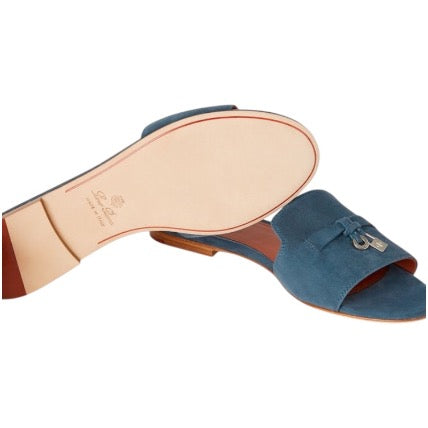 Loropiana Summer Charms Sandal Suede Goatskin Denim