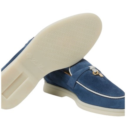 Loropiana Charms Walk Loafer Suede Ocean Heart