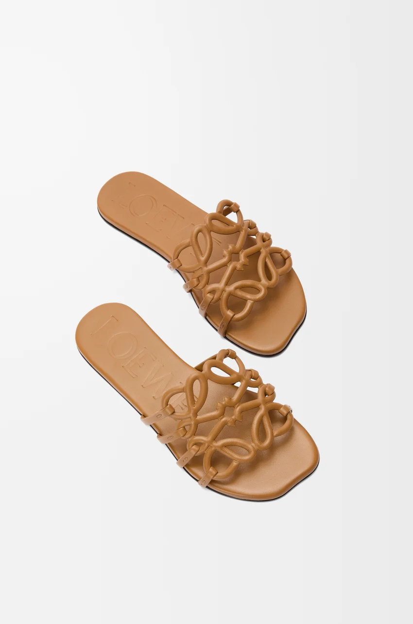 Loewe Slipper Calfskin Camel