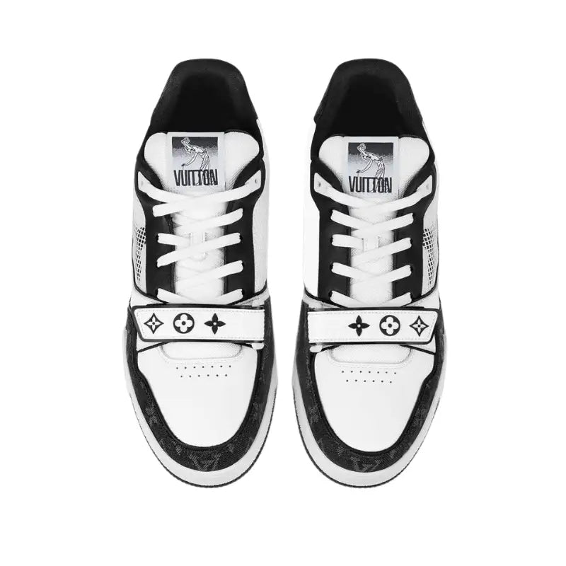 LOUIS VUITTON LV Trainer 'Black White Denim Strap'