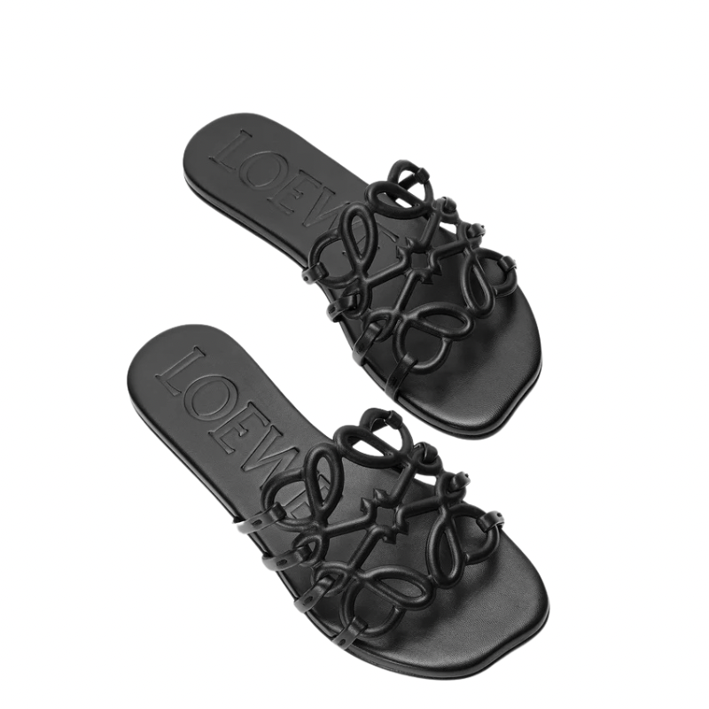 Loewe Slipper Calfskin Black