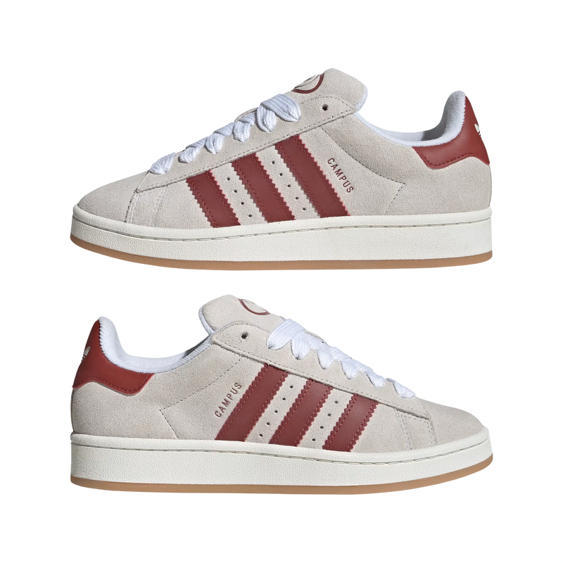 Adidas Campus 00s Crystal White / Core White / Preloved Ruby