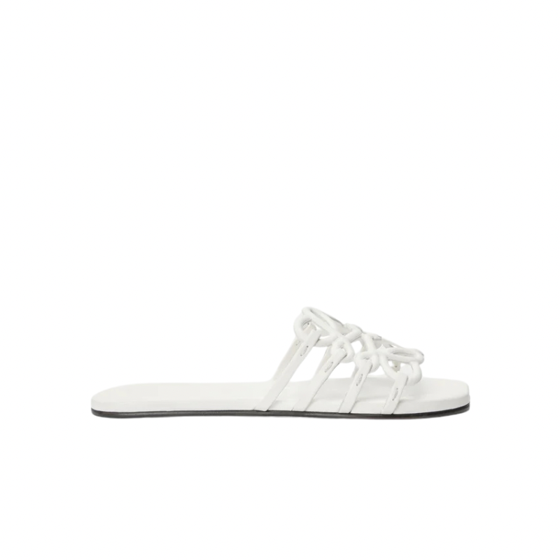Loewe Slipper Calfskin Anthurium White